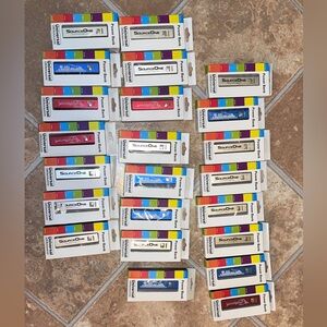 23 boxes universal usb backup power banks blue sliver red